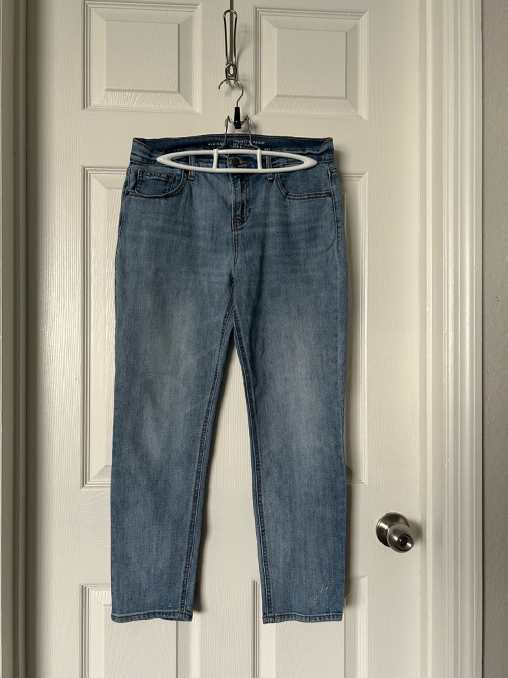 LOFT relaxed Skinny Jeans in Light Wash Blue